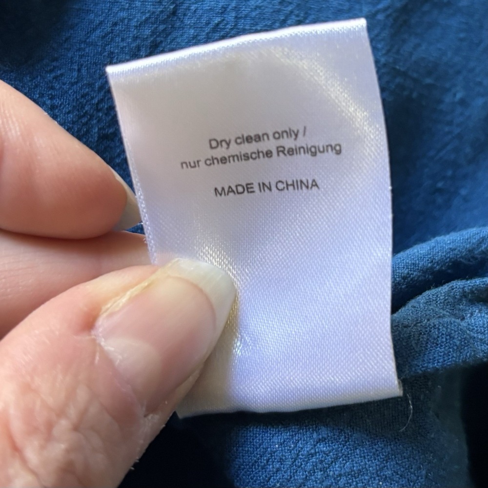 Poetry Deep Blue Button-Front Tunic - Picture 5 of 10
